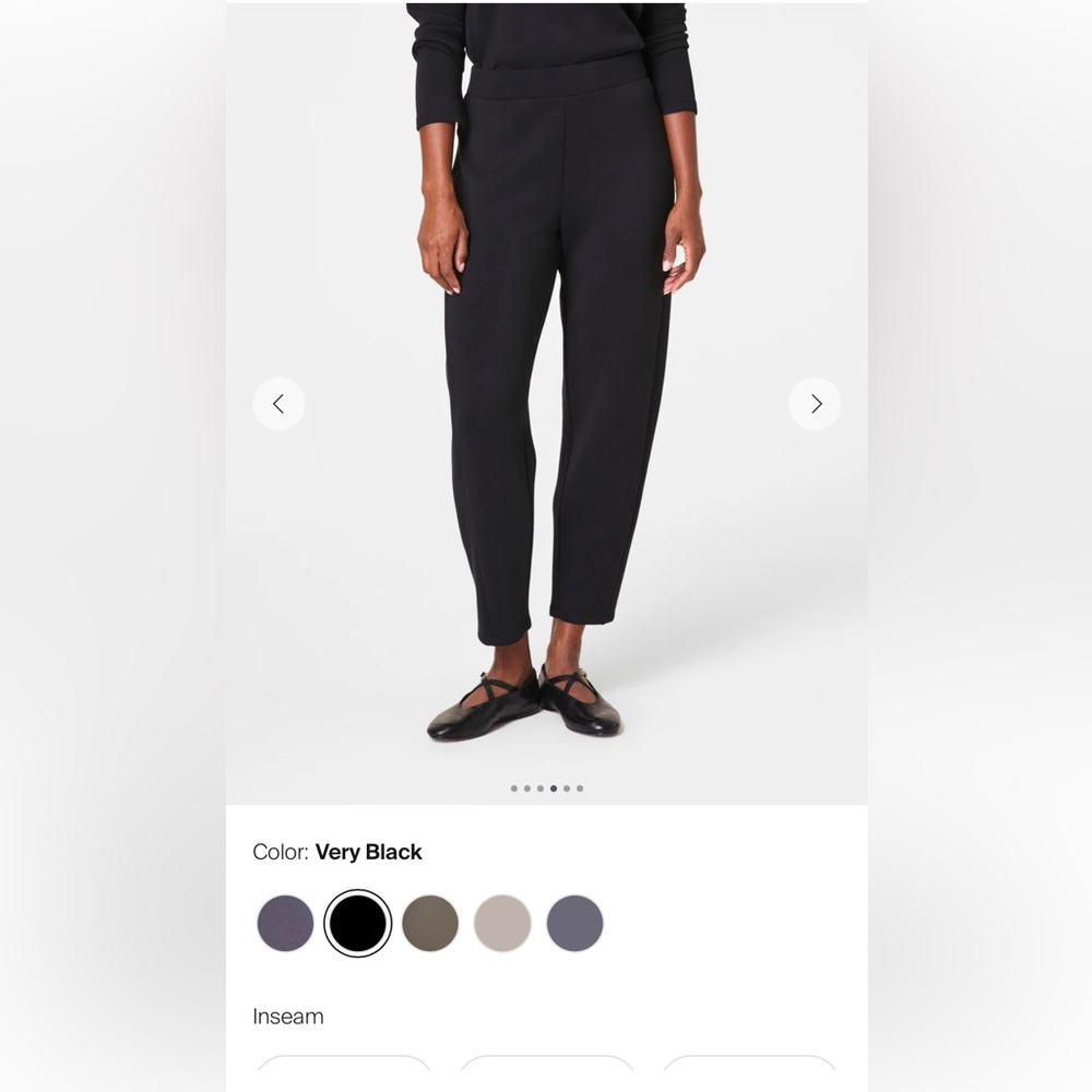 Spanx AirEssentials Barrel Leg Pant Size Small Petite Black